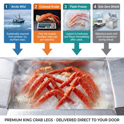 Arctic Wild King Crab Legs – The Ultimate 3lb Feast (Limited Time Offer)
